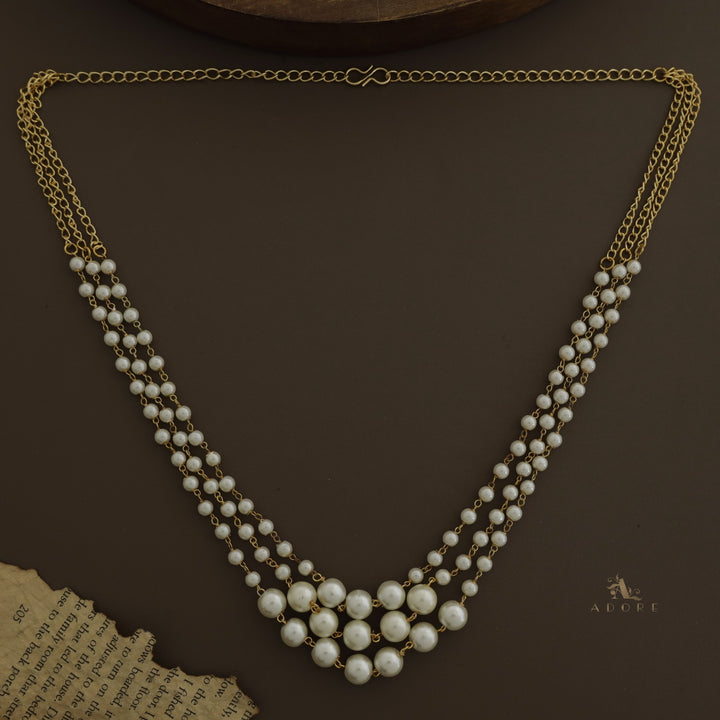 Kiana 3 Layer Pearl Neckpiece