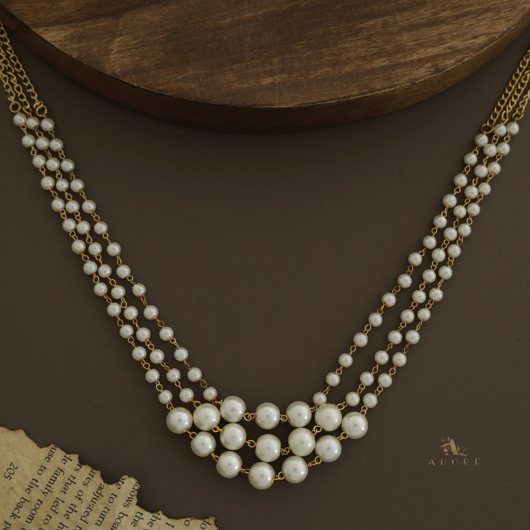 Kiana 3 Layer Pearl Neckpiece