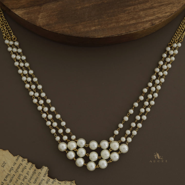 Kiana 3 Layer Pearl Neckpiece