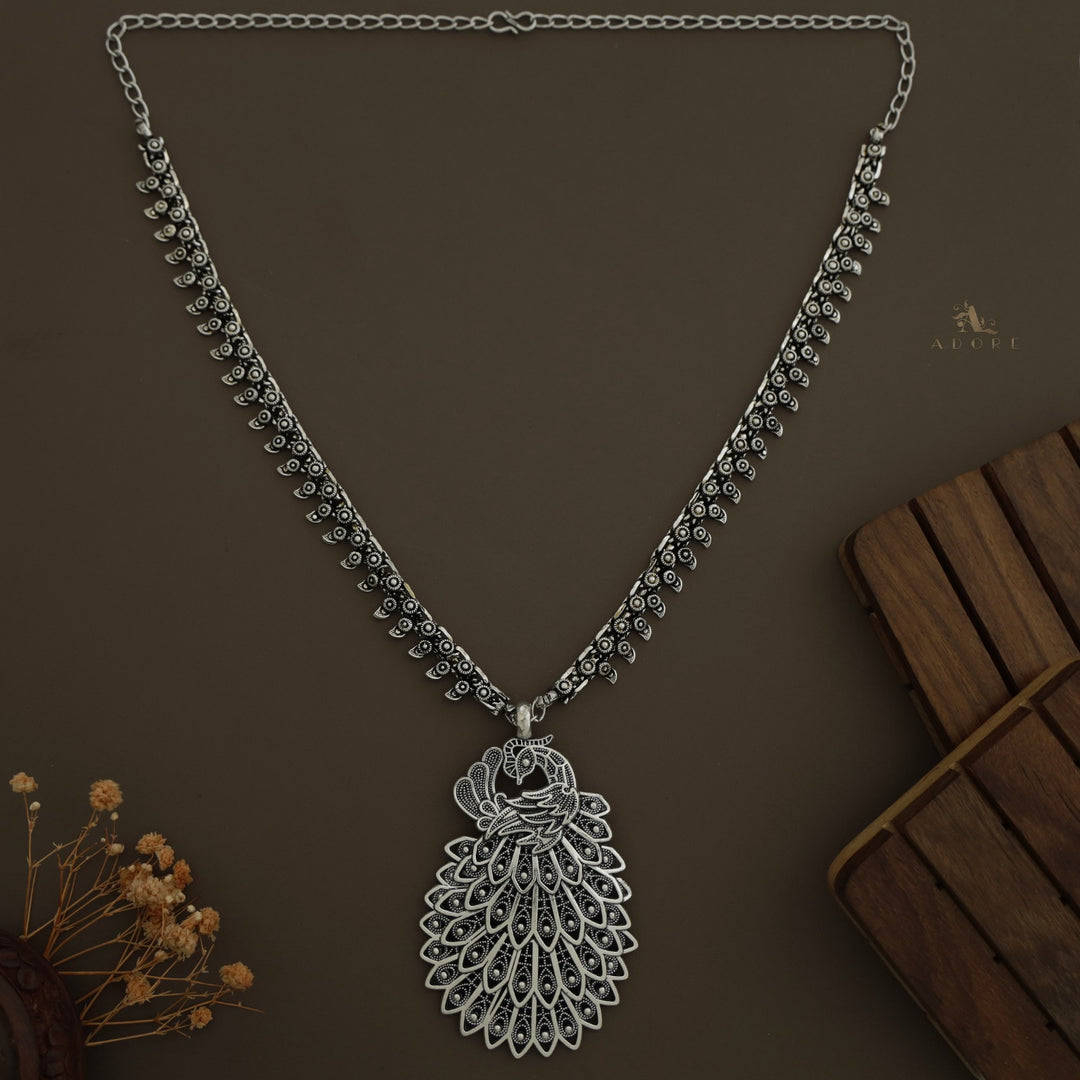 Mayoora Oxidized Neckpiece