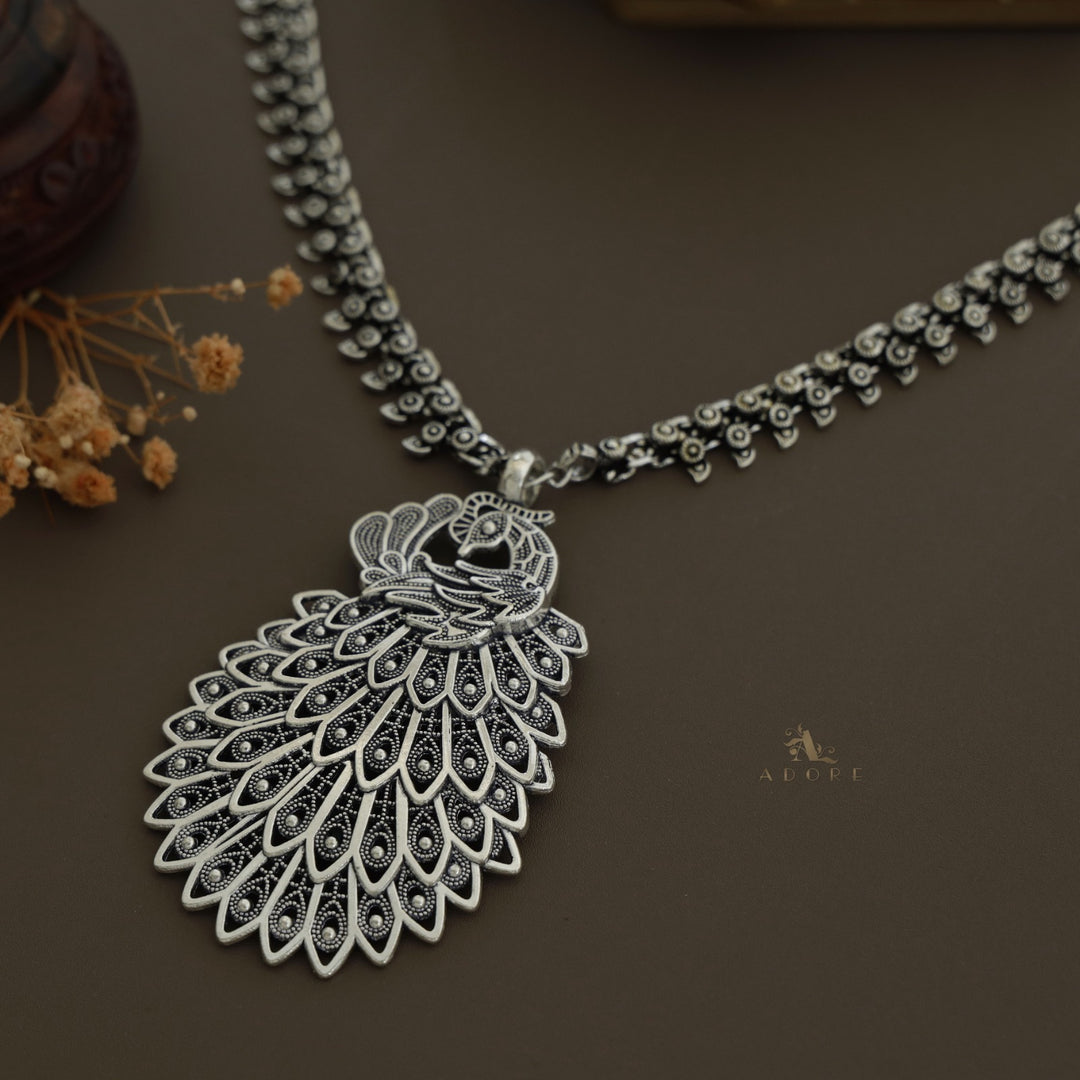 Mayoora Oxidized Neckpiece