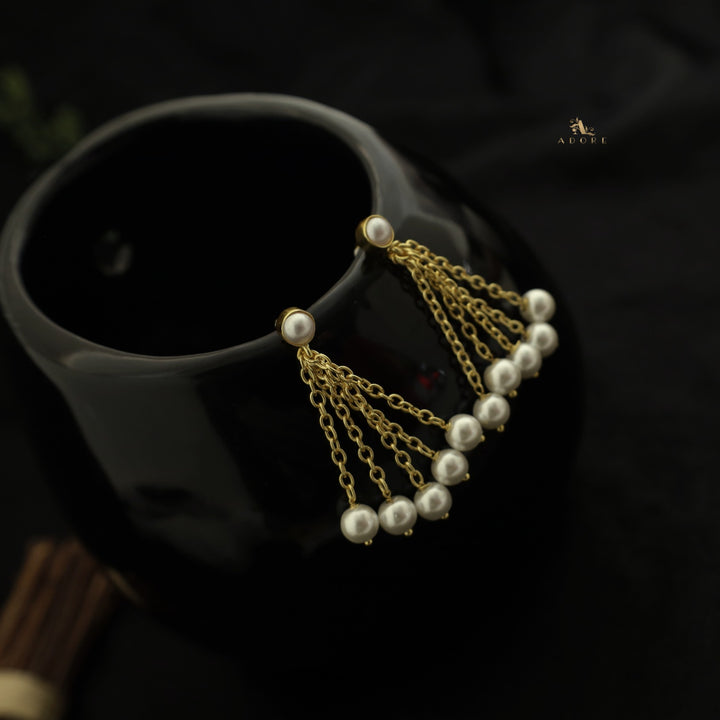 Pearly Chainy Pearls Earring