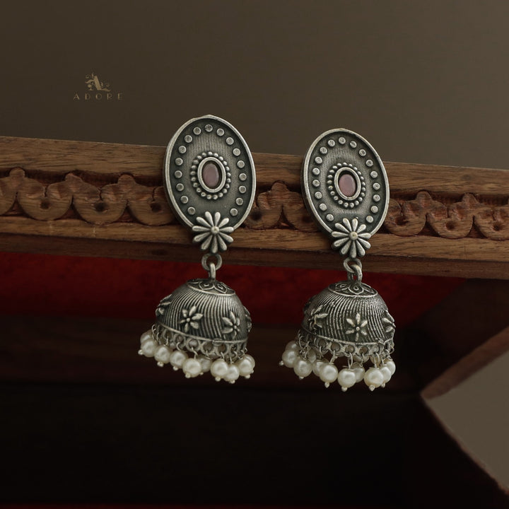 Abhaya Antique Oval Jhumka