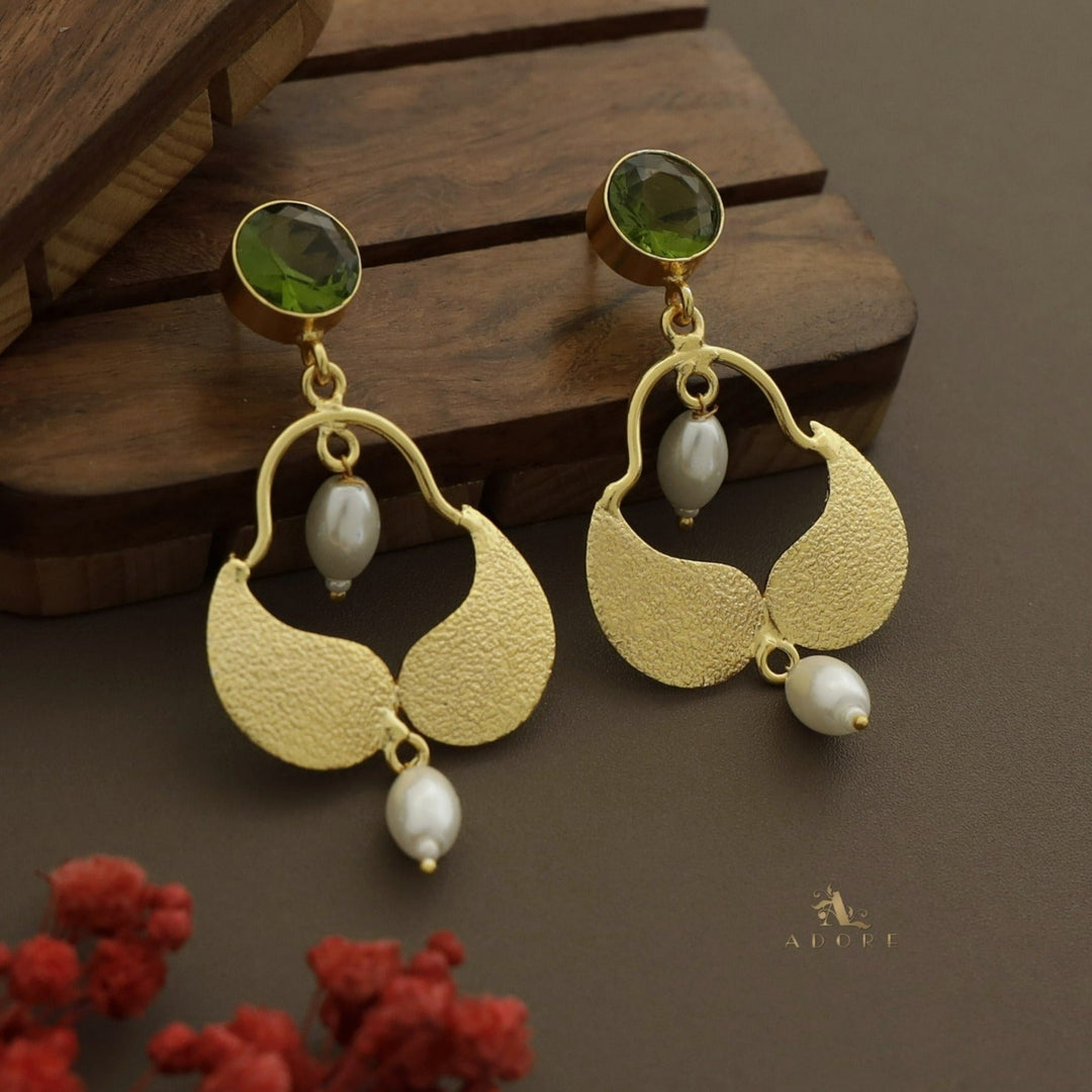 Aanshi Round Glossy Pearl Earring