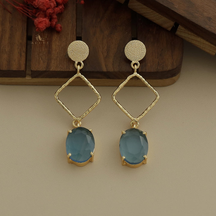 Xia Textured Glossy Oval Earring