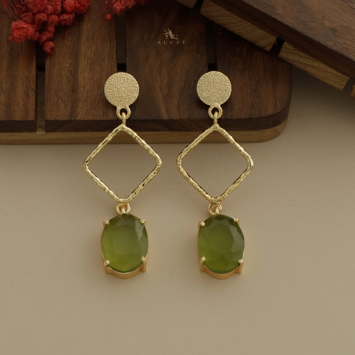 Xia Textured Glossy Oval Earring
