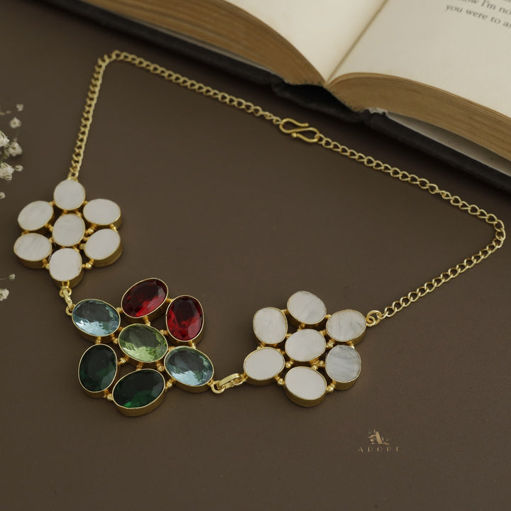 Ruhin Glossy MOP Choker