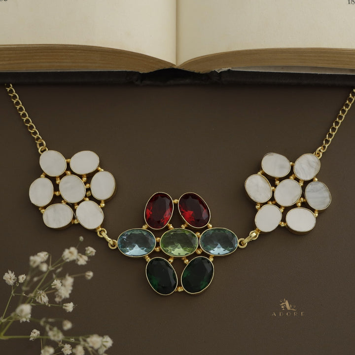 Ruhin Glossy MOP Choker