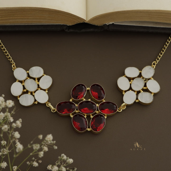 Ruhin Glossy MOP Choker