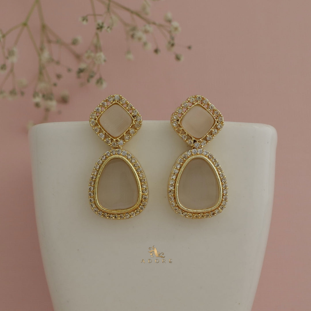 Golden Ednova Glossy Earring