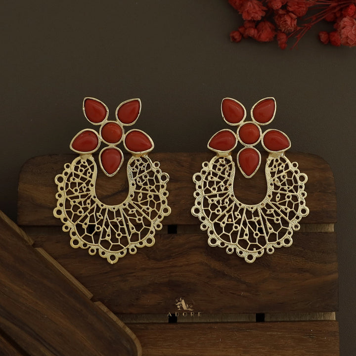 Floral Angel Wings Earring (Colour Option)