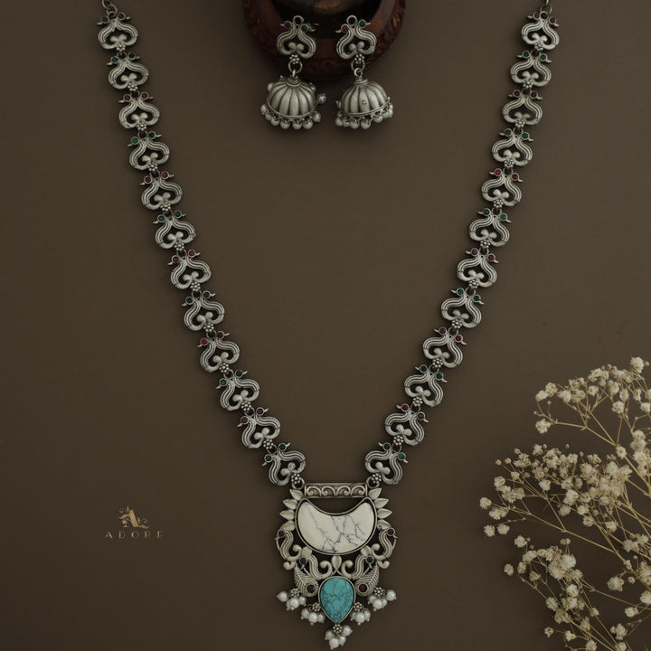 Sayuri Pearl Neckpiece With Jhumka