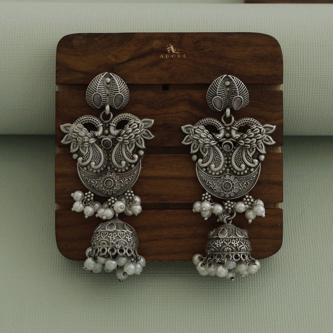 Navika Ganesha Antique Neckpiece With Earring