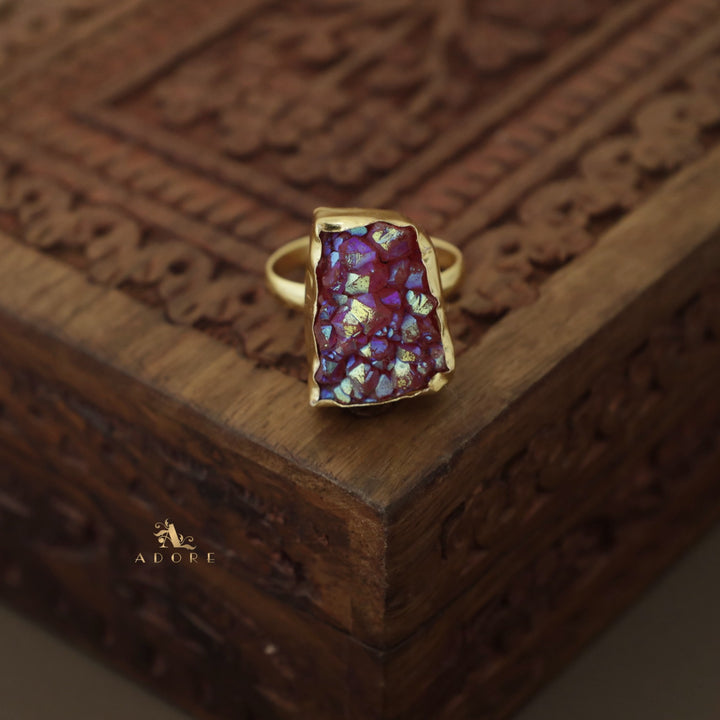 Single Stone Glittery Ring