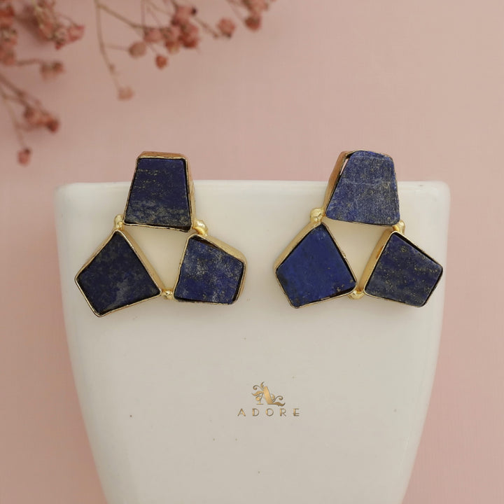 Ayra 3 Raw Stone Earring