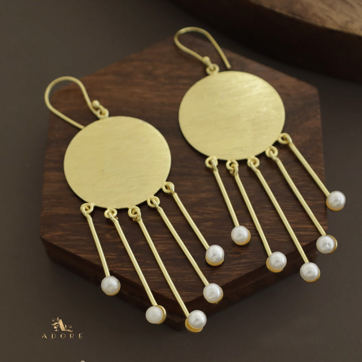 Golden Naava Stick Pearls Drop