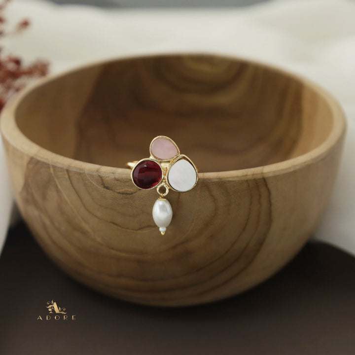 Daksha Glossy Pearl Ring