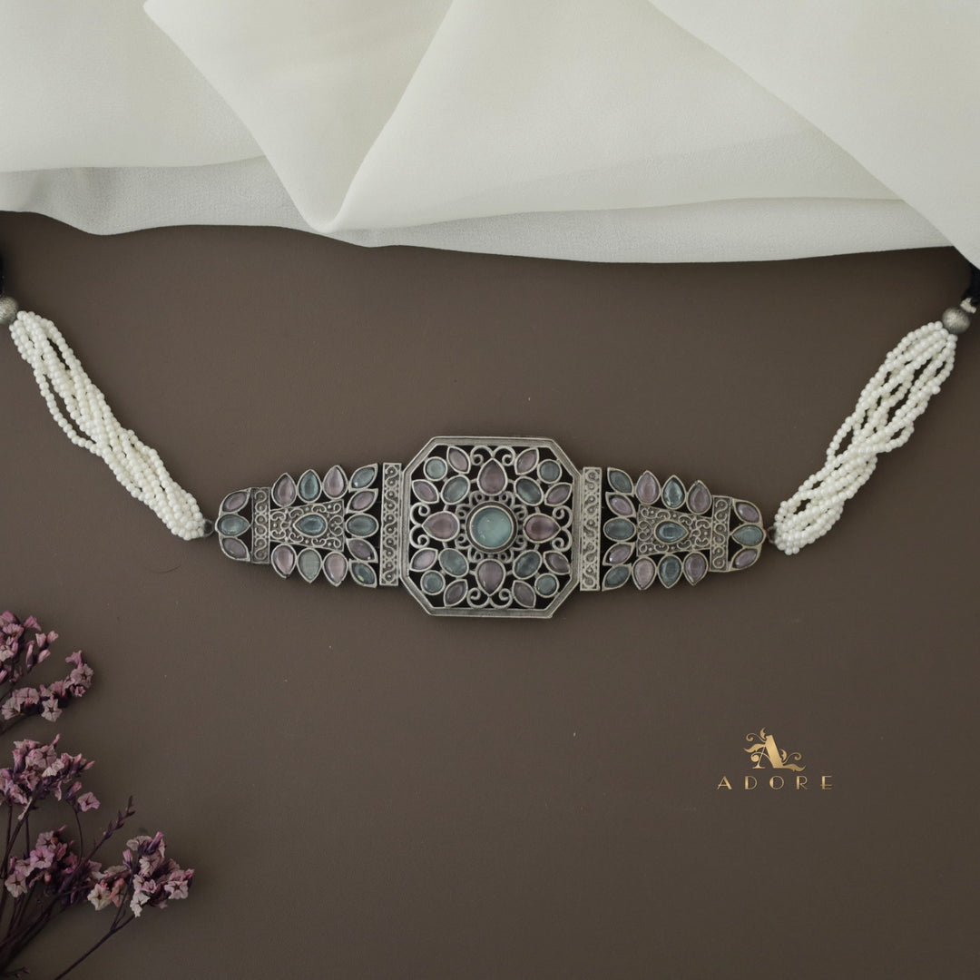 Swethika Glossy Pearl Choker