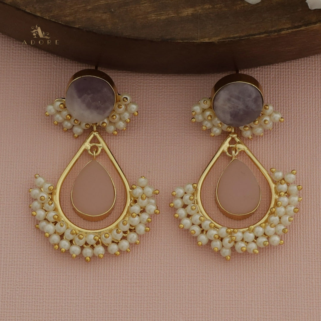 Adore - Raw Stone Angelic Earrings (Colour Options)