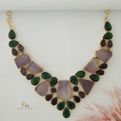 Kashvi Amethyst Neckpiece