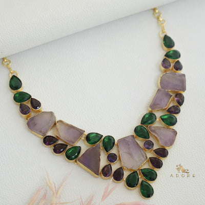 Kashvi Amethyst Neckpiece