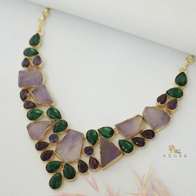 Kashvi Amethyst Neckpiece