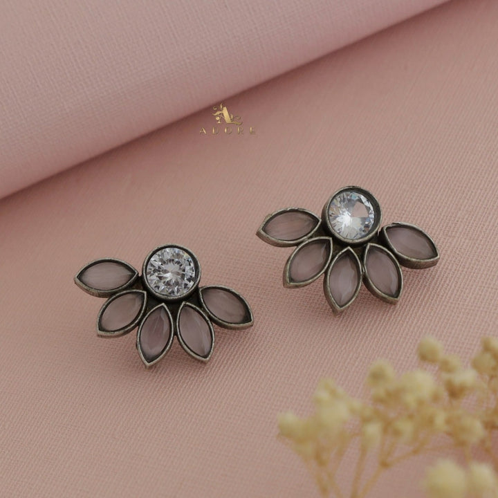 Antique Half Flower Earring