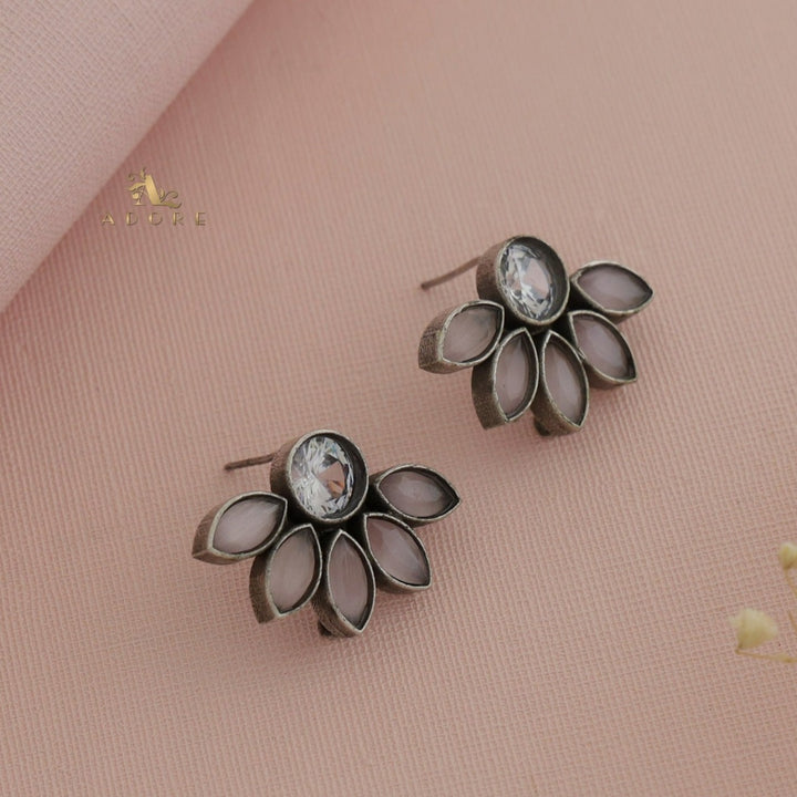 Antique Half Flower Earring