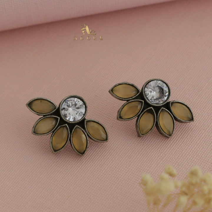 Antique Half Flower Earring