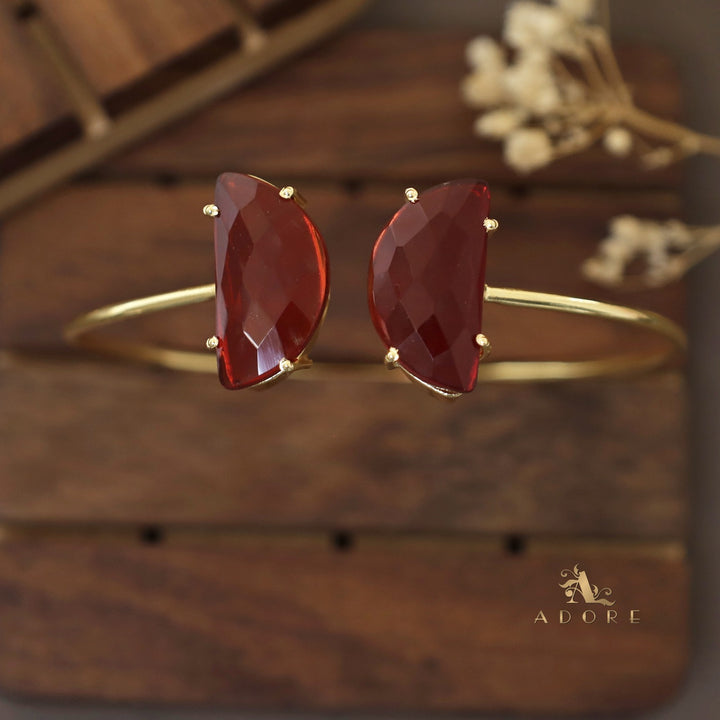 Dual Glossy Half Moon Bangle