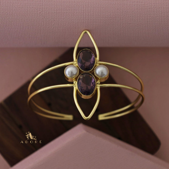 Rezzel Oval Glossy Pearl Bangle