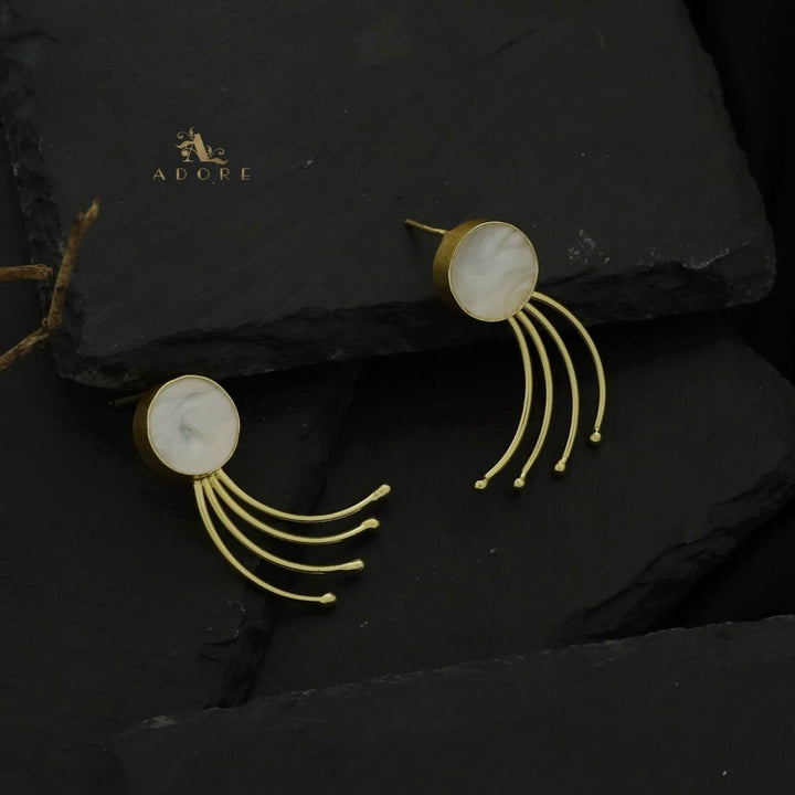 Golden MOP Curviya Earring