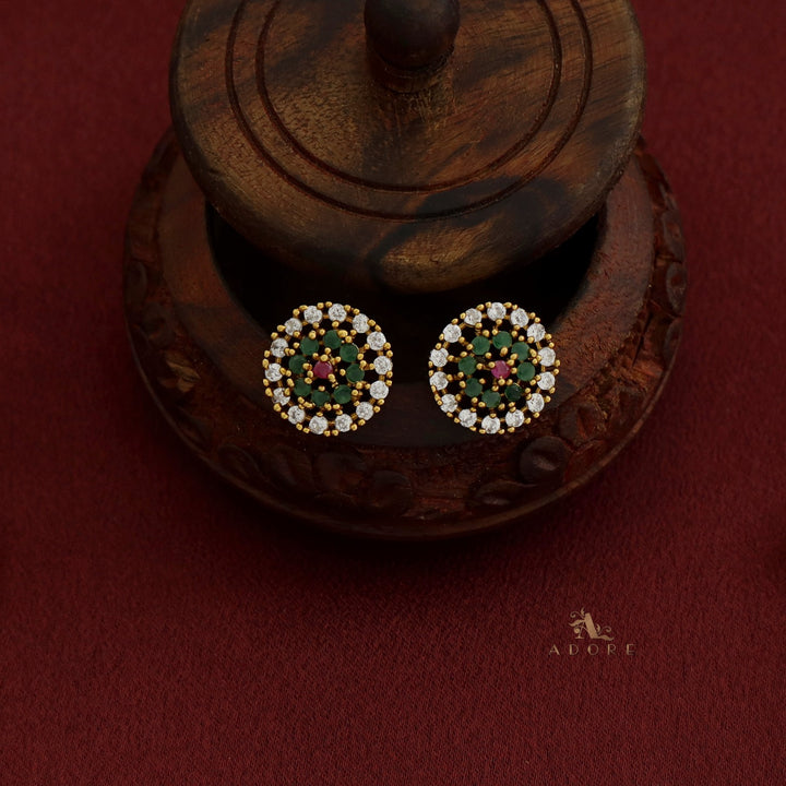 Sayali Flower AD Neckpiece With Stud