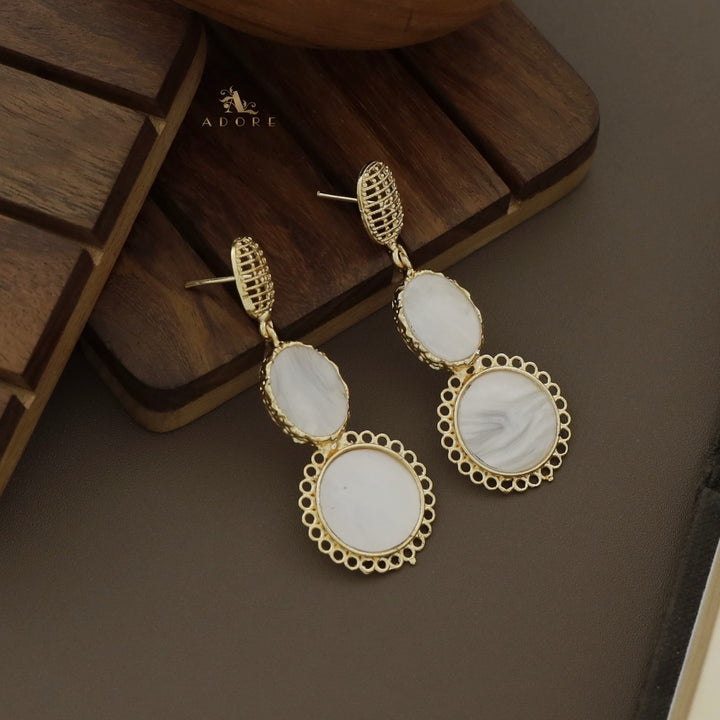 Colonnade Oval + Round Earring