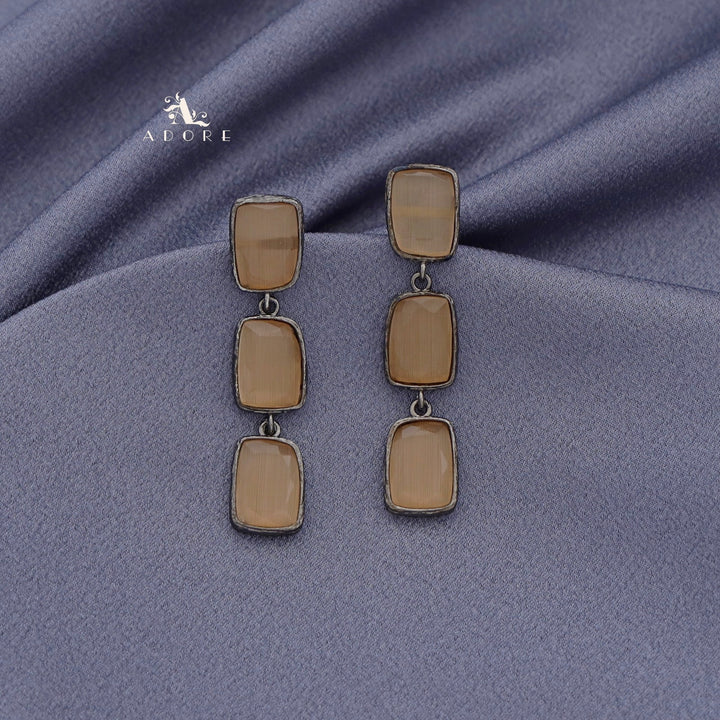 Sapphira Glossy Rectangle Earring