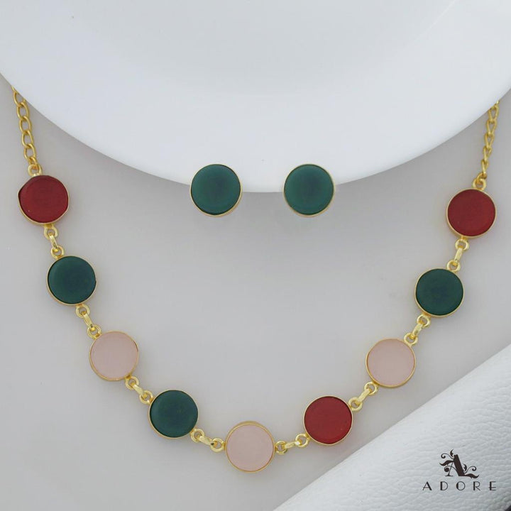 Raw Stone Ashara Neckpiece with Earrings