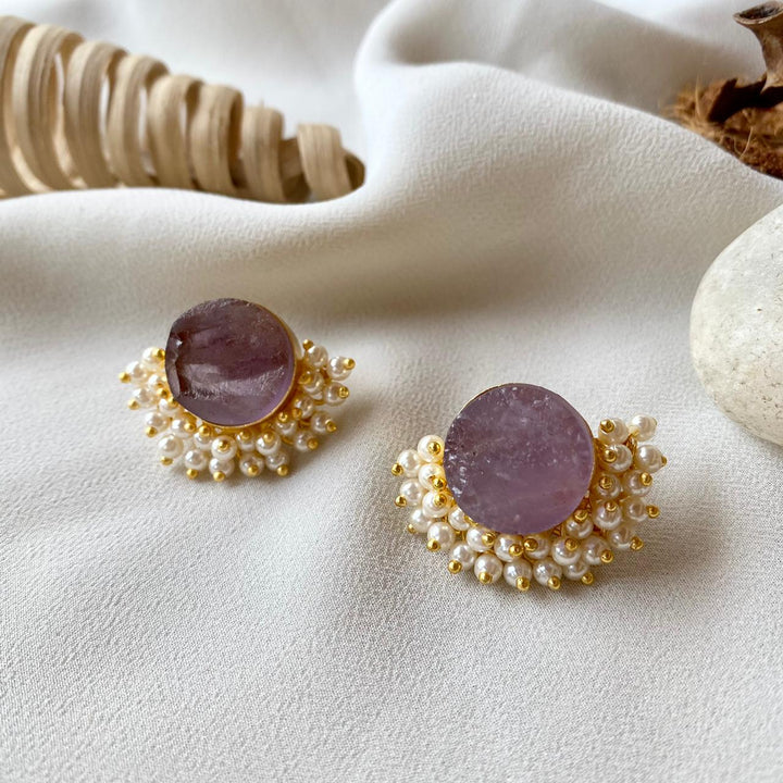 Half Pearls Stud