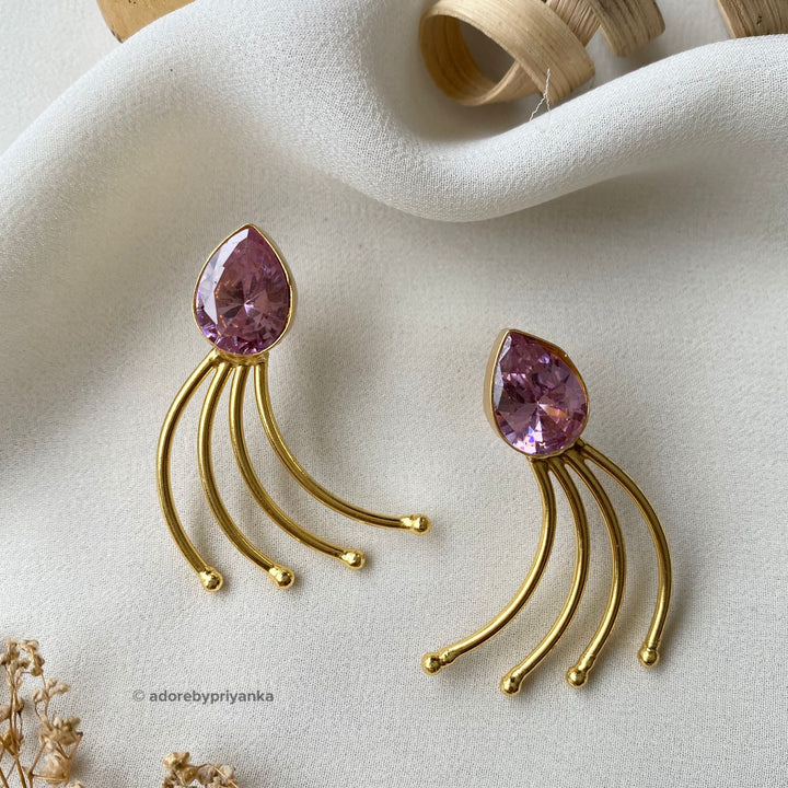 Golden Curviya Earrings