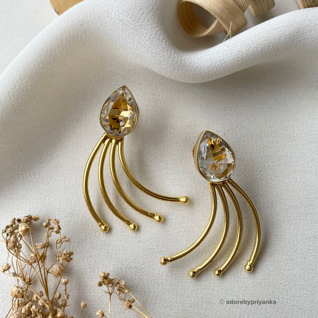 Golden Curviya Earrings