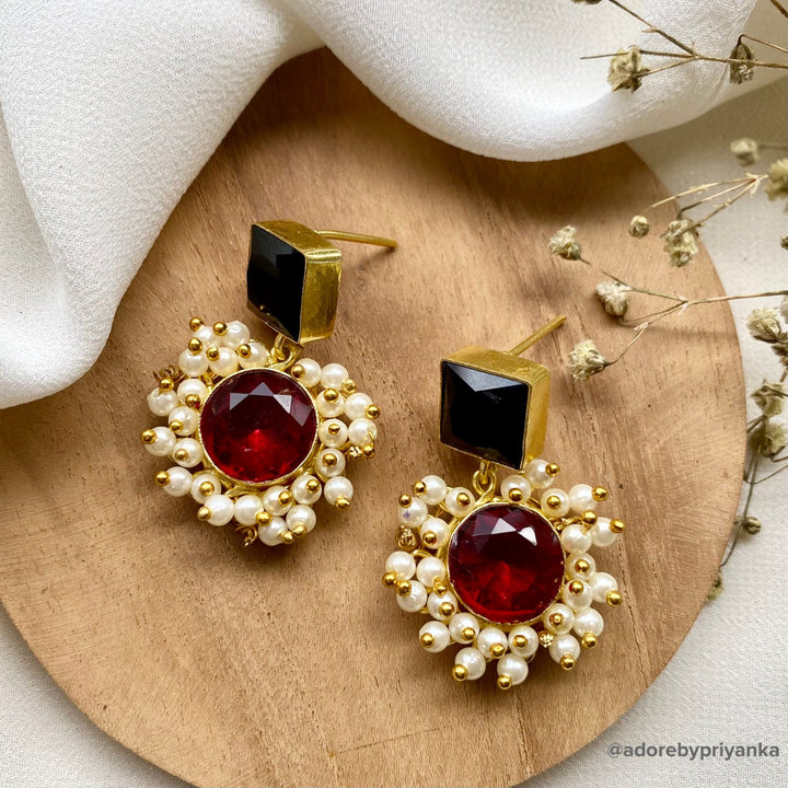 Multicolour Glossy Royal Earrings