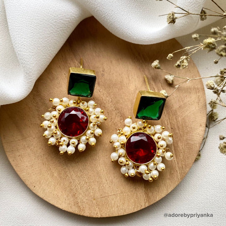 Multicolour Glossy Royal Earrings
