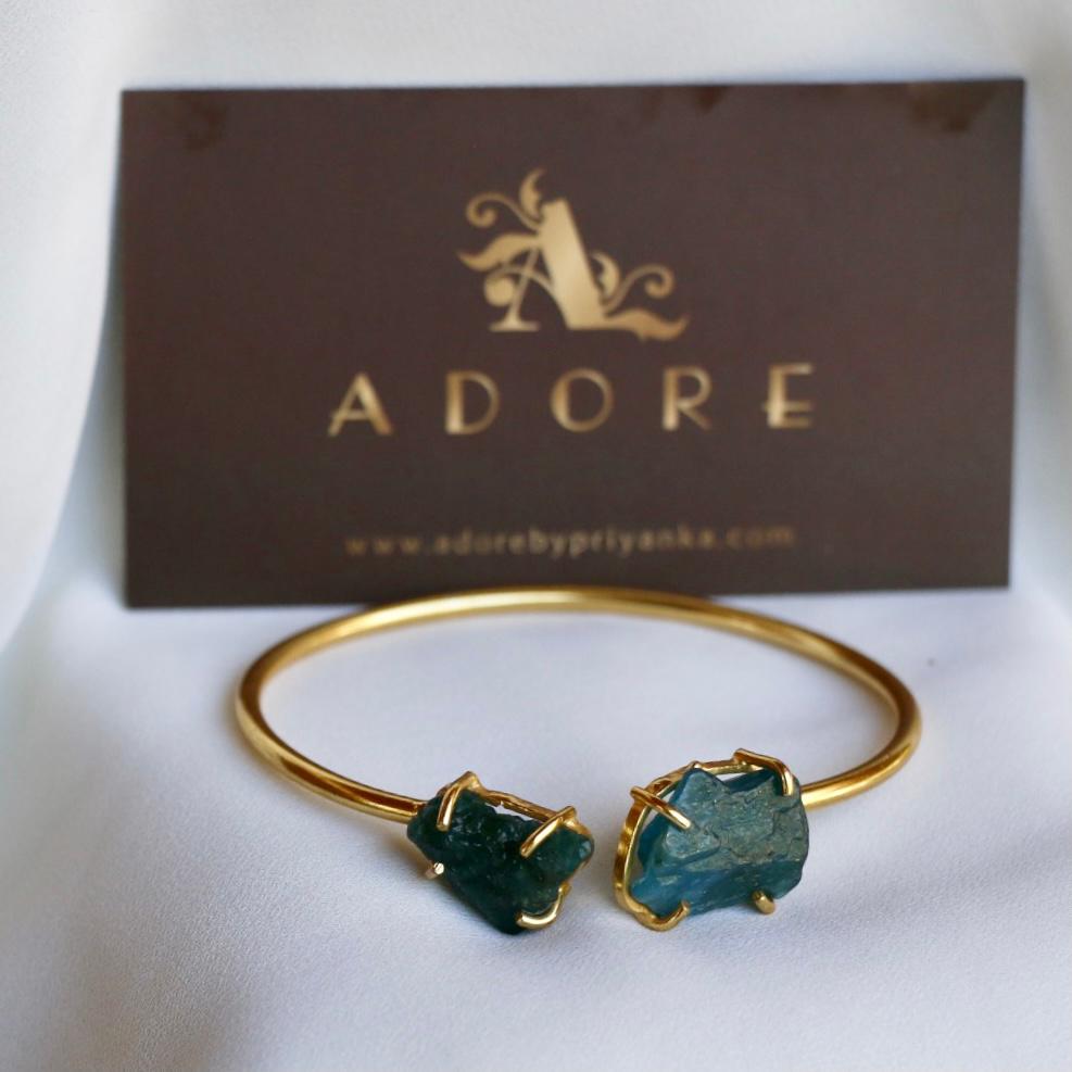 Mabel Eminent Raw Stone Bracelet (Colour Option)