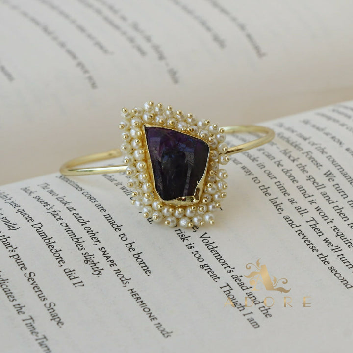One Stone Raw Stone Bangle (Colour Options)