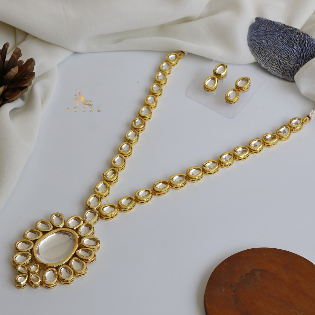 Sharmila Kundan Neckpiece With Earring