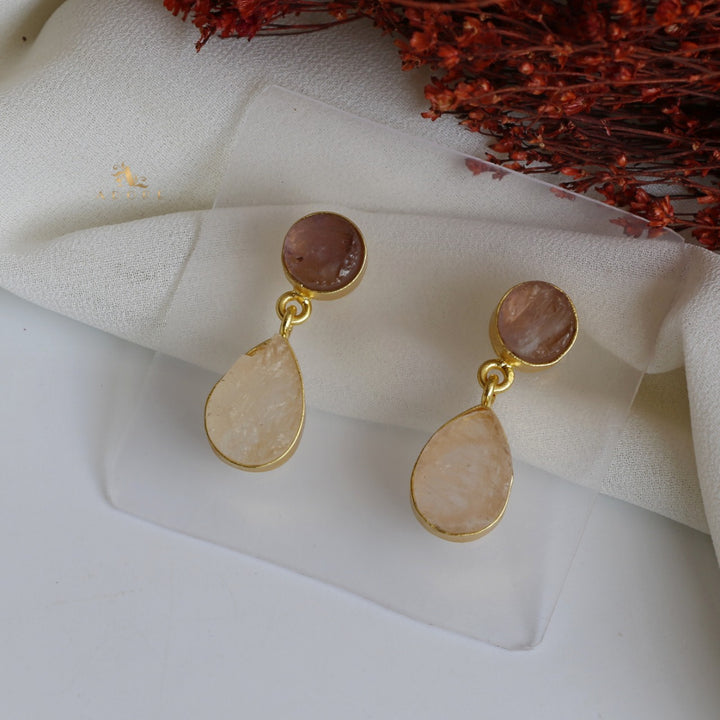 Circle And Drop Earring