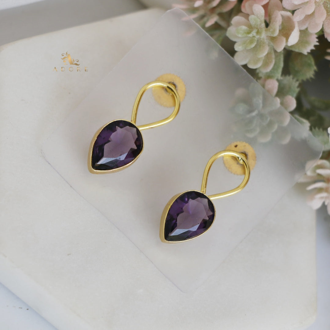 Glossy Adorn Earring (Colour Option)