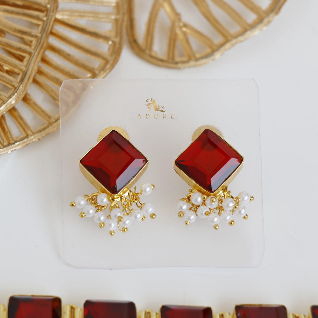 Urwasi Golden Pearl Drop Choker With Earring