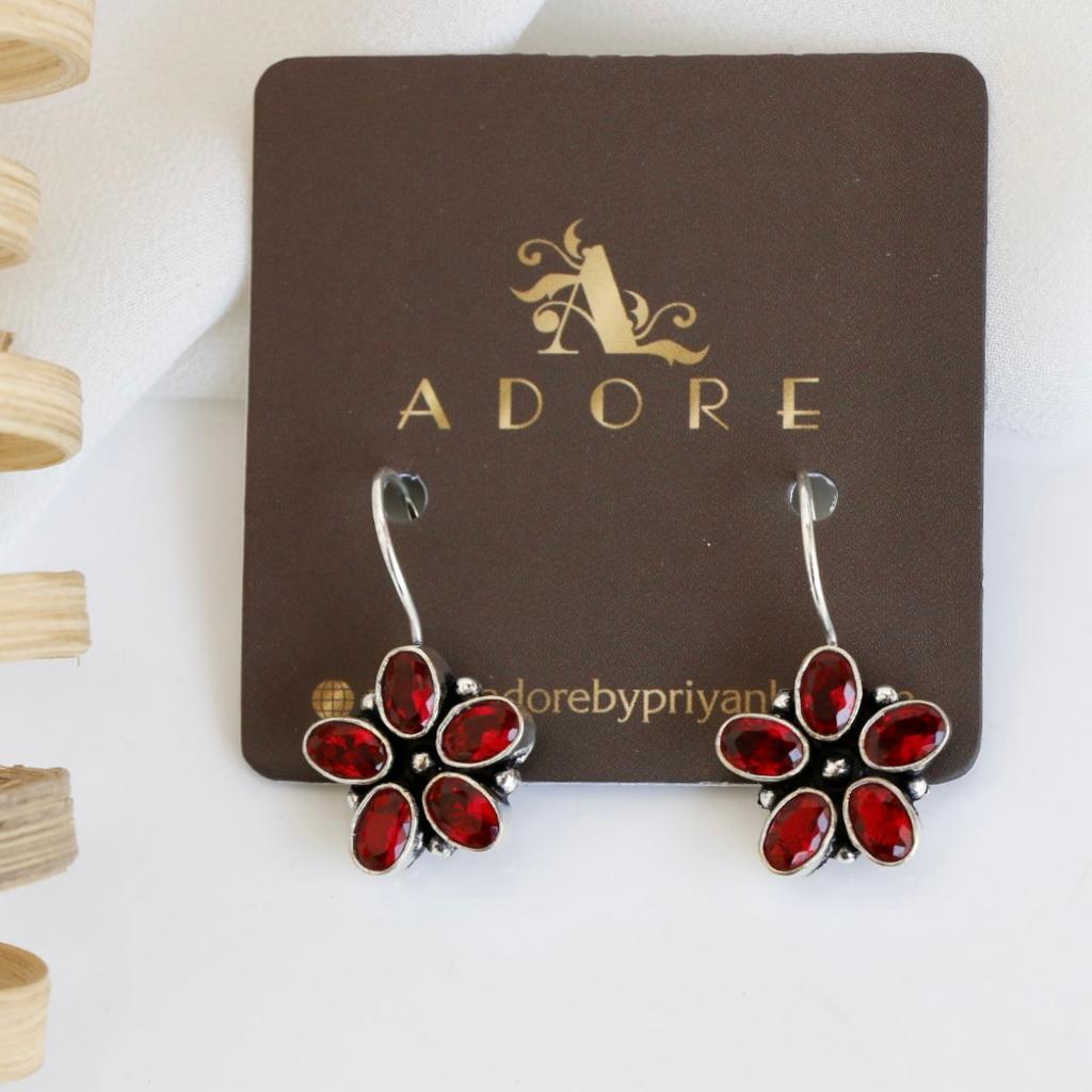 Paloma 5 Stone Flower Earring