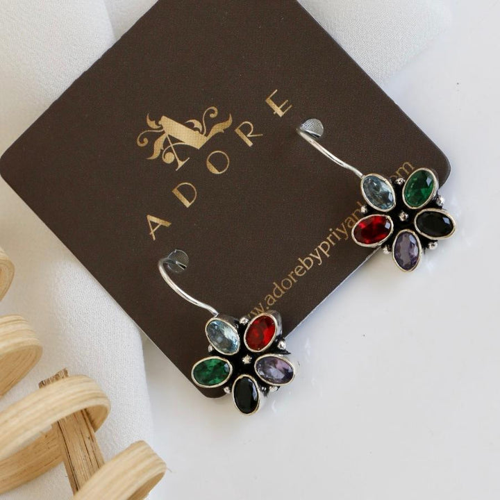 Paloma 5 Stone Flower Earring