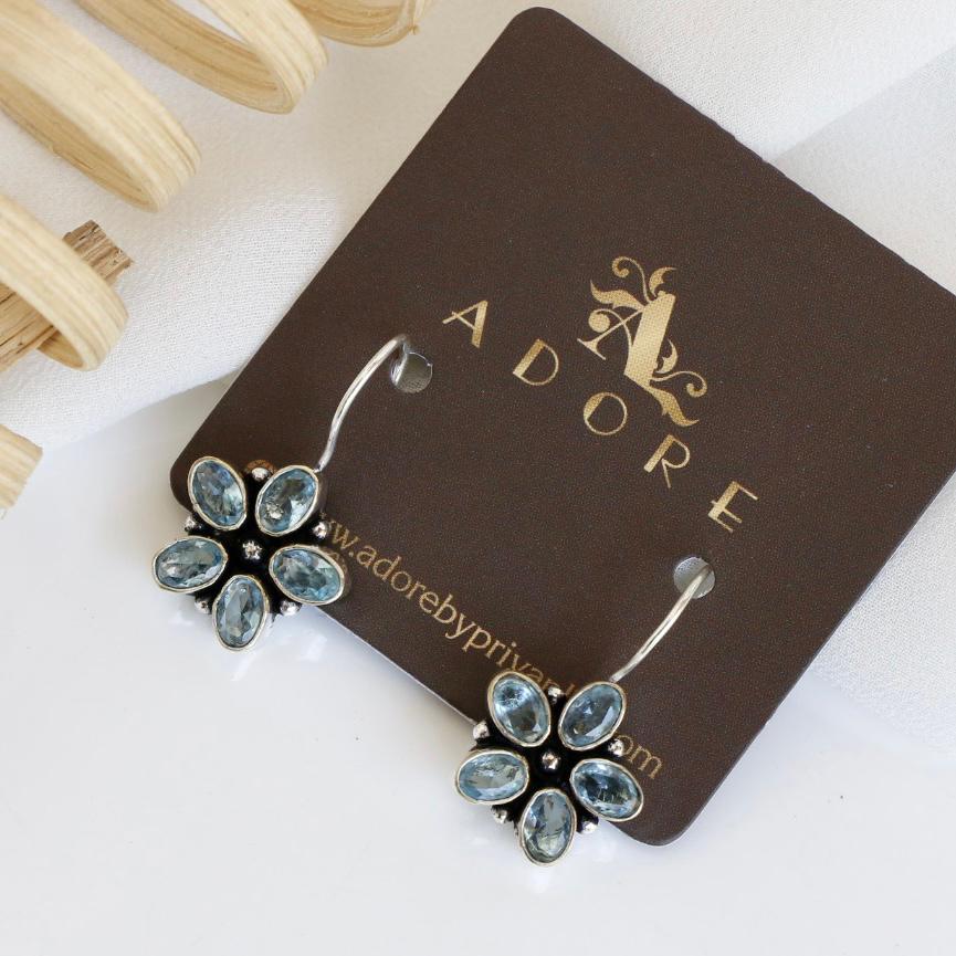 Paloma 5 Stone Flower Earring